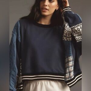 Pilcro Anthropologie cotton pullover